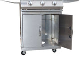 Kokomo 3 Burner 26 inch Cart Model BBQ Grill With Locking Casters
