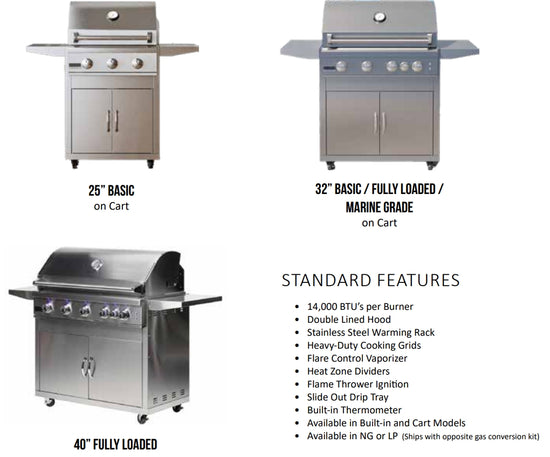 BROILMASTER BBQ, High-Performance Grilling – Delivers consistent heat for perfect results every time.