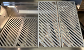 LuxCut Laser Cut Culinary Grates for 3,4,5 burner grills made of durable stainless steel with diagonal slotted design