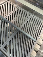 LuxCut Laser Cut Culinary Grates made of 304 stainless steel with diagonal precision cuts for 3,4,5 burner KoKoMo grills