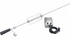 BBQ Grill Rotisserie Kit with stainless steel spit rod, handle, motor, forks, and counterbalance for KoKoMo grills