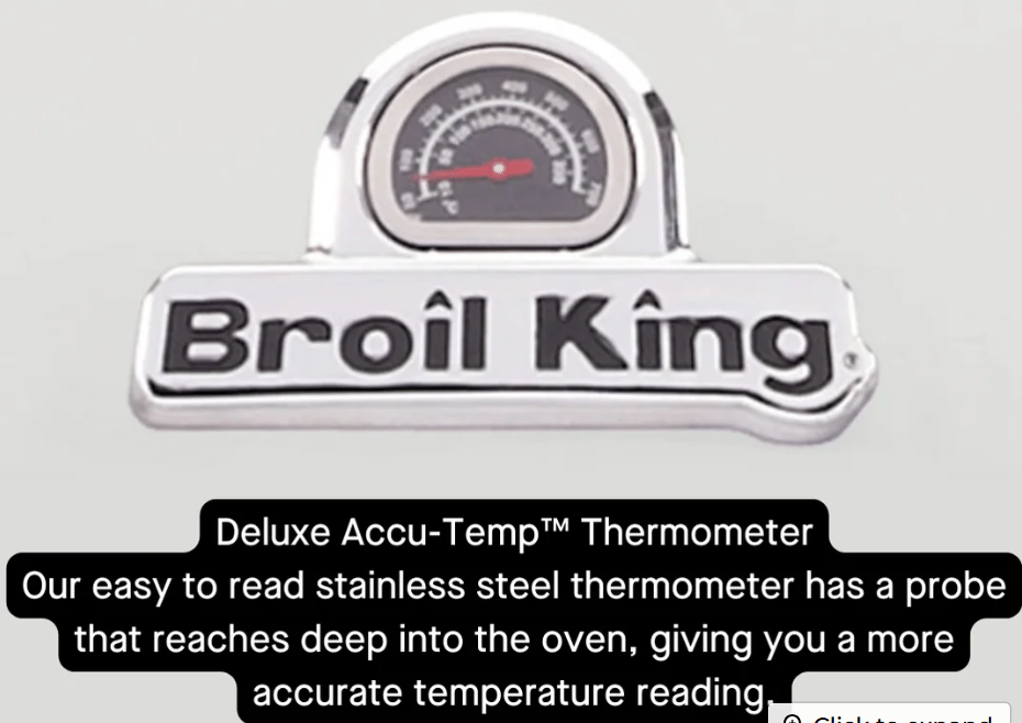 Broil King BARON S 490 PRO IR stainless steel grill with Deluxe Accu-Temp thermometer, 40,000 BTU, 460 sq. in. cooking surface, infrared sear, and rotisserie, professional performance