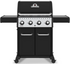 Broil King CROWN 420 professional-grade gas grill with four control knobs and side shelves