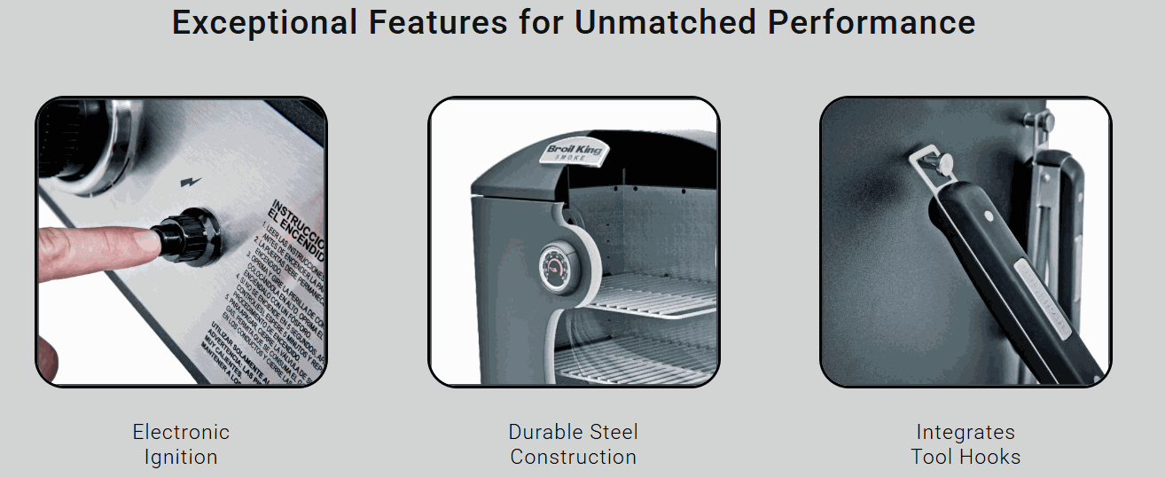 Gas Cabinet Smoker by Broil King / FREE COVER WITH PURCHASE Backyard Brillance